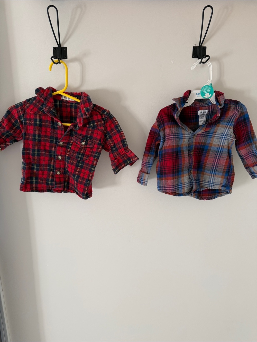 Carter's Red and Blue Plaid Button-Down Shirt